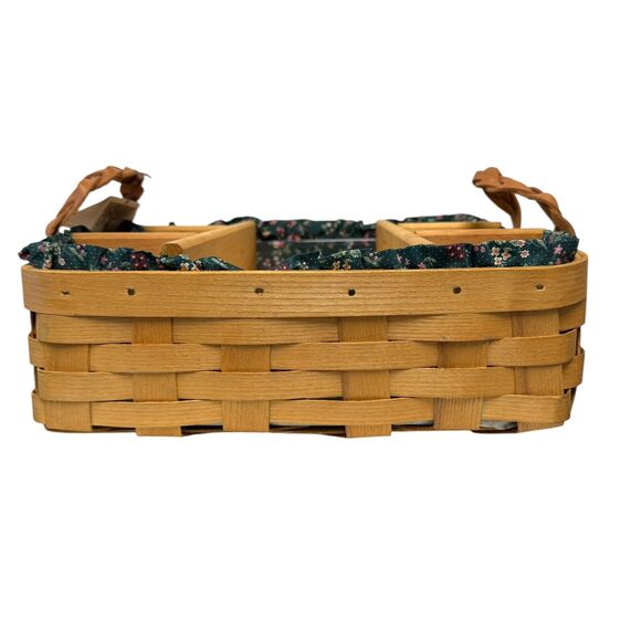 Peterboro Basket Buffet Server Divider Insert Liner Country Farmhouse Cottage - Picture 2 of 14